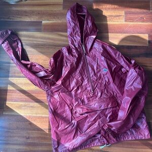 Lacoste Red Maroon Shell Jacket with Crocodile Tag